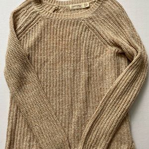 Tan knit sweater